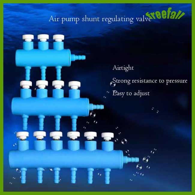 freefall Aquarium Air Pump Hose Splitter Air Distributor Adjustable