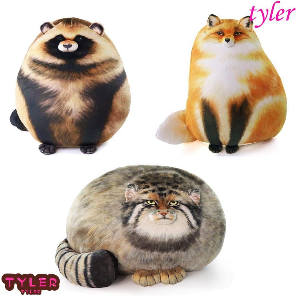 TYLER Pallas Cat Plush Doll, Pallas Cat Raccoon Steppe Cat Stuffed Toy ...