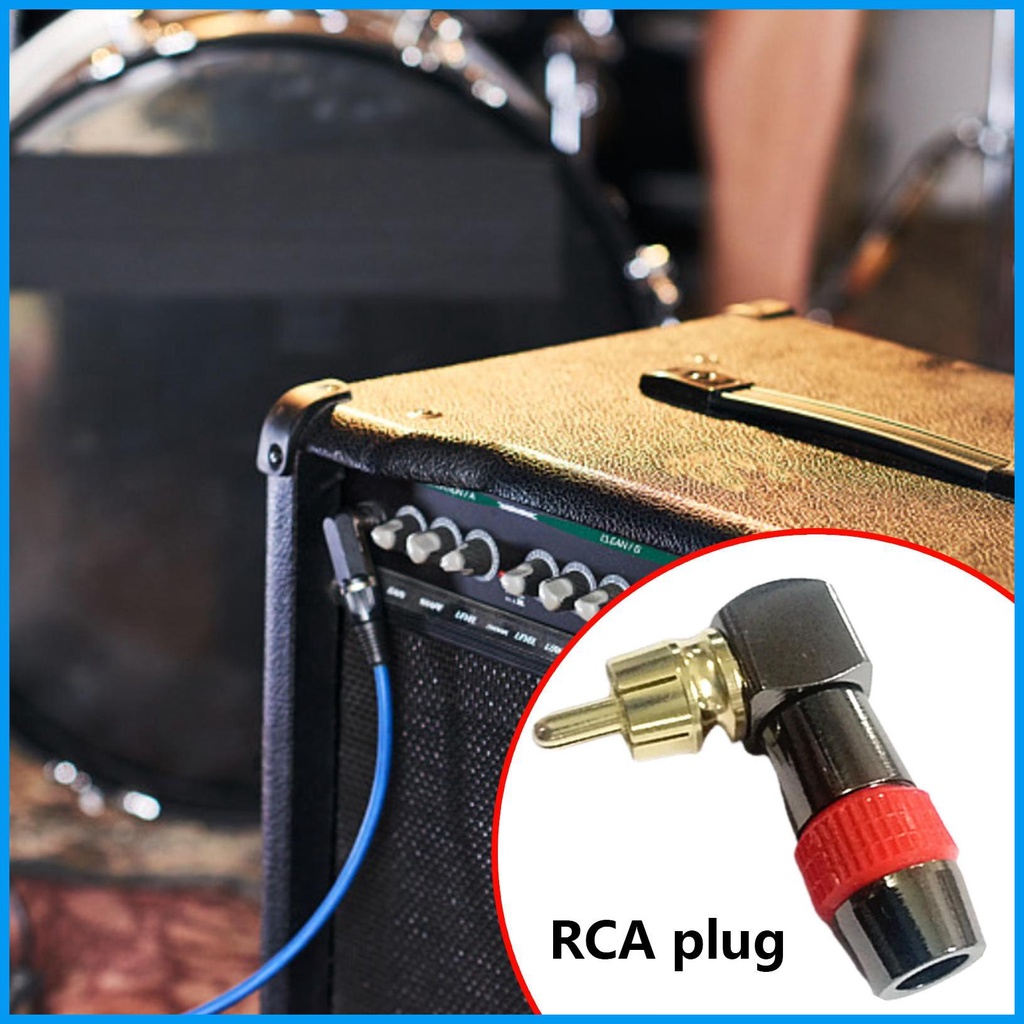 RCAs Adapter Lshaped RCAs To AV Screw Terminal Connector Phono RCAs