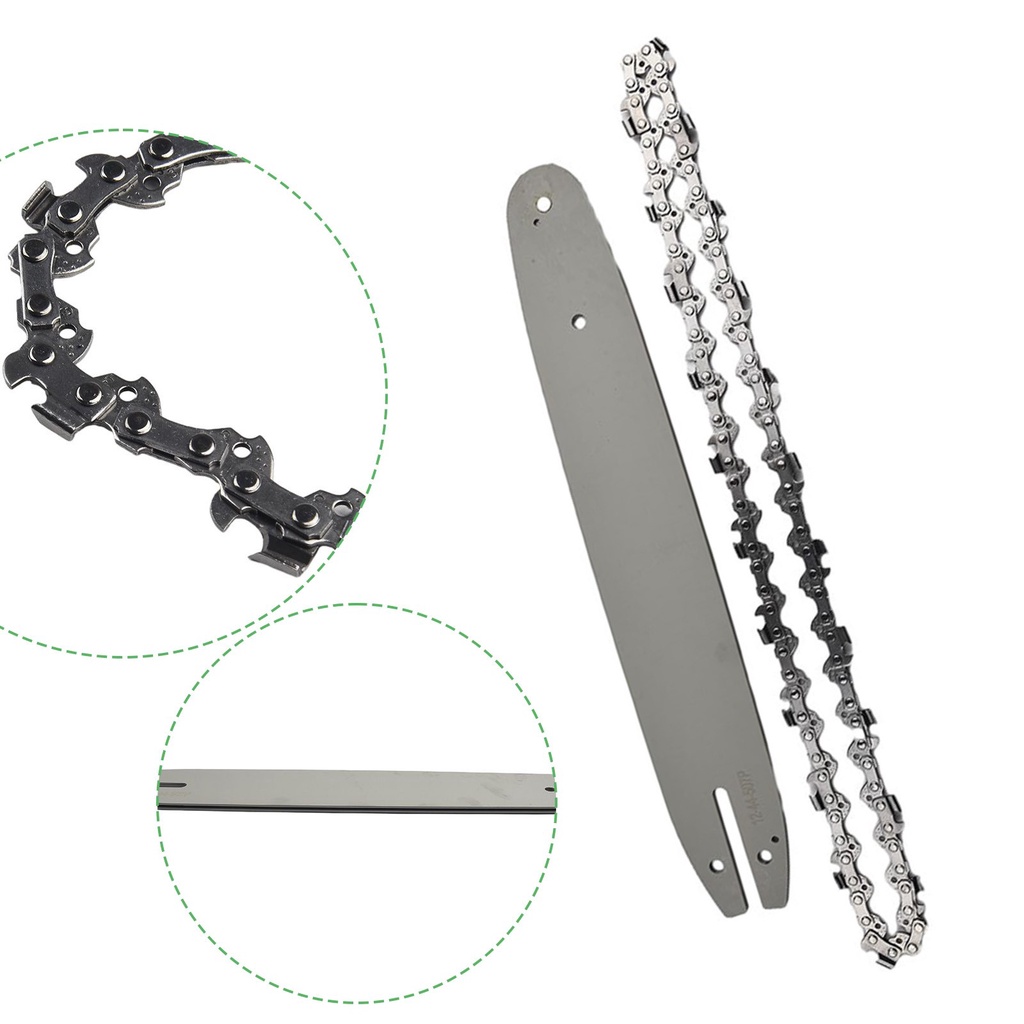 (Fast Shipping) 12inch 3/8''LP 44 Drive Links Saw Chain+Guide Plate for