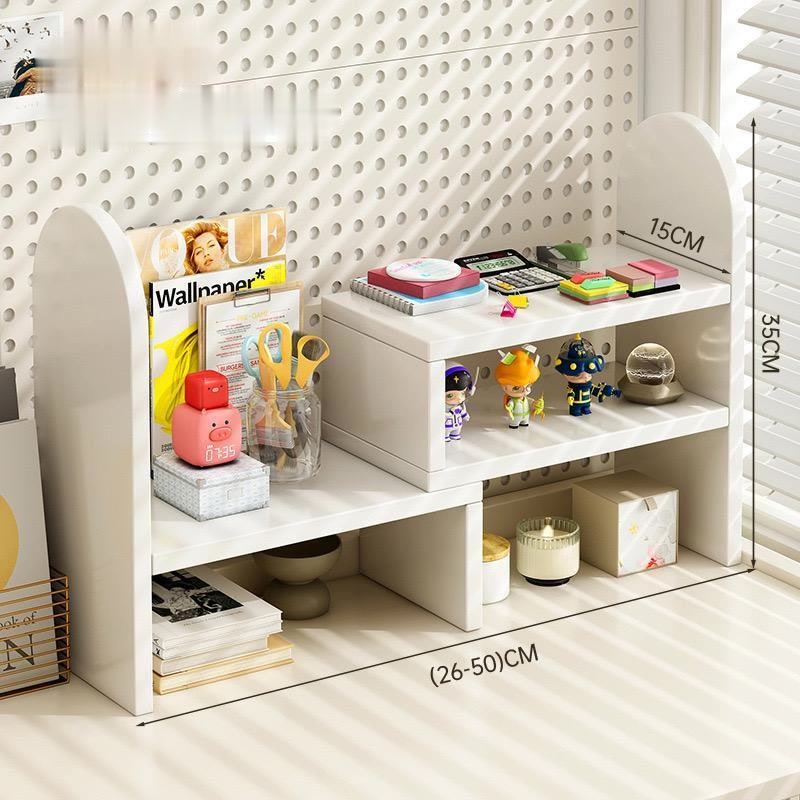 eLIVING Book Shelf Desk Shelf Desktop Student Small Bookcase Storage Desk Dormitory Simple
