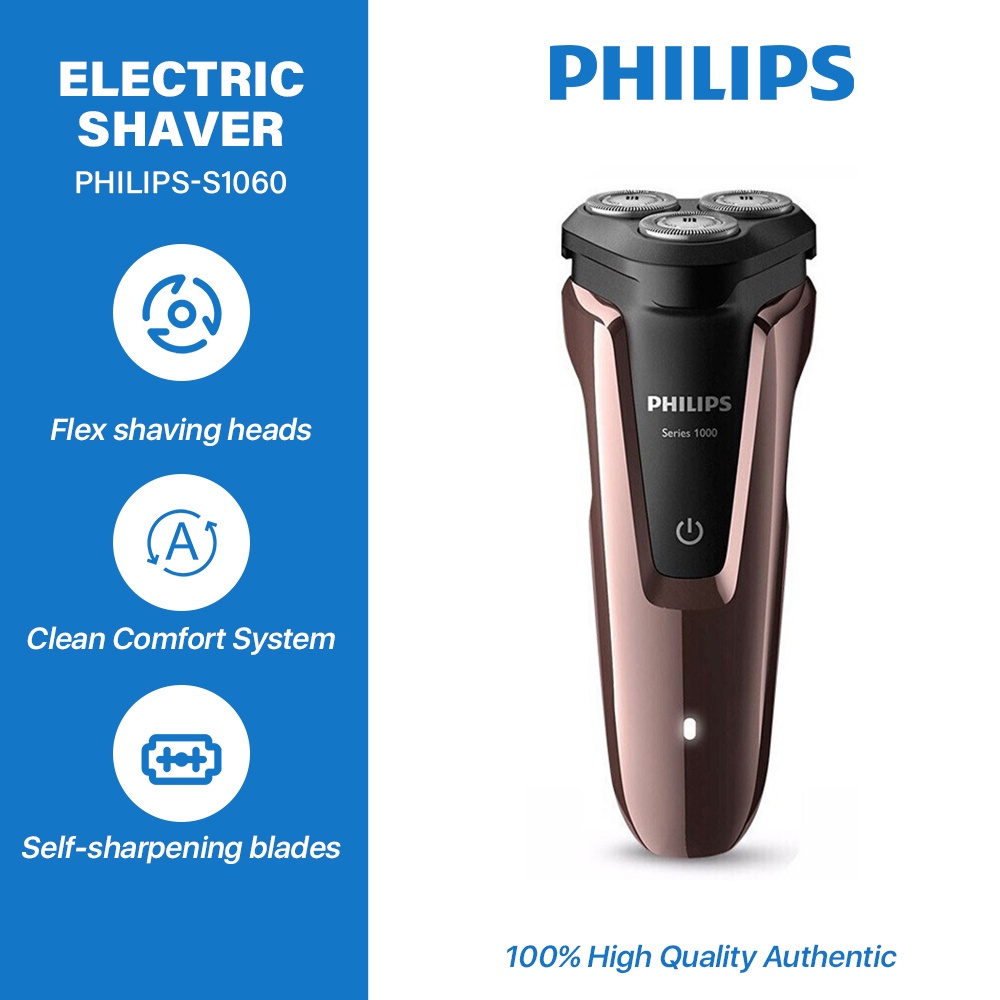PHILIPS Electric shaver S1000 series rechargeable men's shaver with