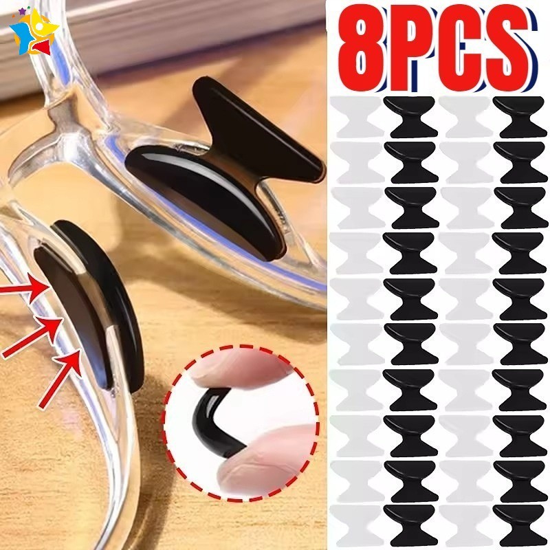 8Pcs Anti Slip Glasses Nose Pad Eyeglasses Nose Rest Spectacles ...