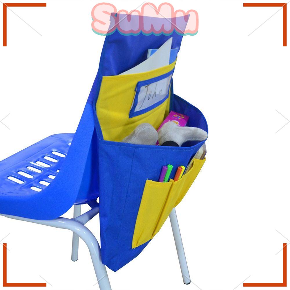 SUMU Chairback Pocket Chart, Foldable Storage Bag Chair Pockets Organizer, Accessories Washable