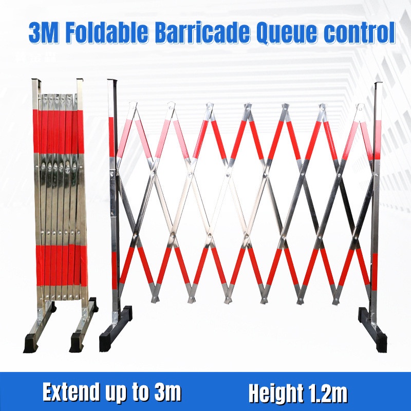 Expandable Barricade, Stainless Steel Folding Door Gate, Portable