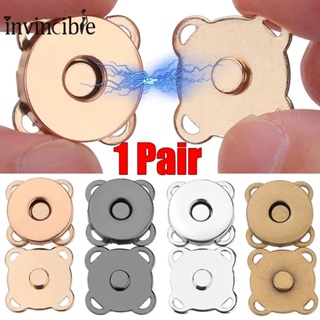 10 Sets Sew in Magnetic Bag Clasps Button Snaps Clasps Magnet Button for Purses  Handbag Clothes Scrapbooking Closure Fastener Sewing Craft DIY  (Silver,15mm) 