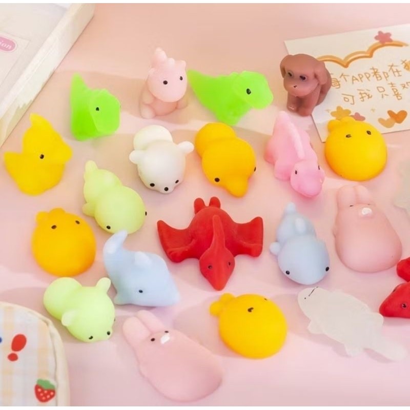 1PCS Squishy Mini Mochi Motif Hewan Jelly Mainan Anak Pencet Squeeze Kartun Karakter Animal Lucu A152 - Gambar 3