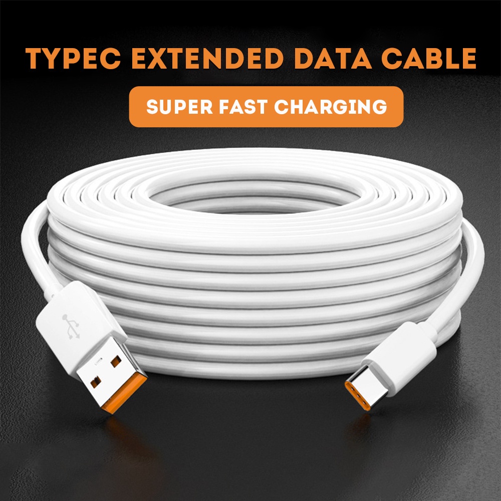 3M 5M Long USB Type C Cable For Samsung S10 Fast Charging USB-C Type-C ...