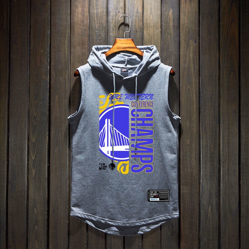Warriors sleeveless warm up hoodie sales
