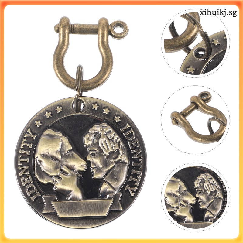 Copper Dog Identity Tag Dog Tag Personalized Puppy Id Dogs Name Tags