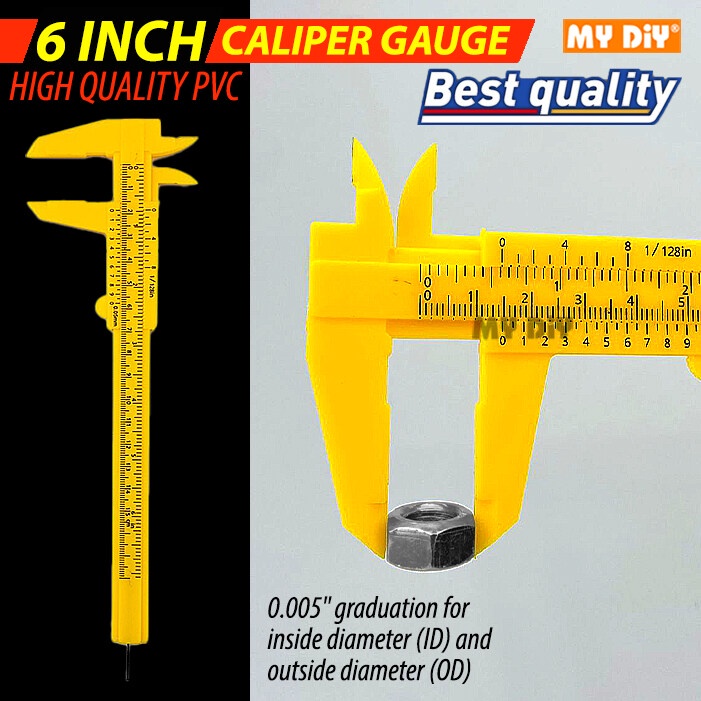 VERNIER 6inch 150mm PVC PLASTIC CALIPER 6
