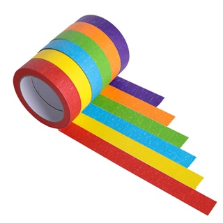 8 Rolls Colored Masking Tape 1/2 Inch Rainbow Colors Painters Tape Colorful  Craft Art Paper Tape For Kids Labeling Arts Crafts Diy Decorative Coding D