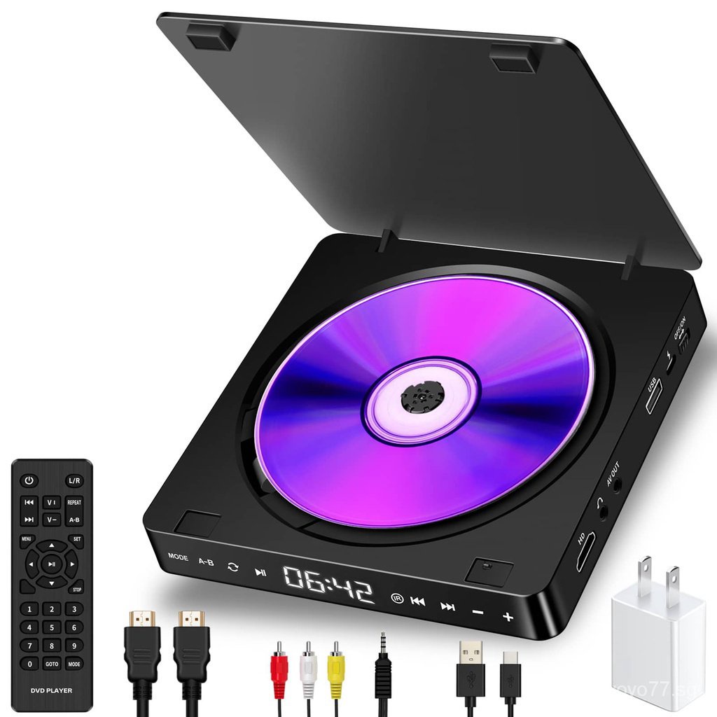 1080P Mini CD Players Home DVD/VCD HD Video Player Hi-Fi Stereo ...