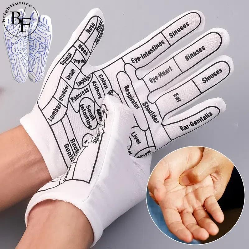Foot Massage Acupoint Illustrated Socks Reflexology Socks Gloves ...