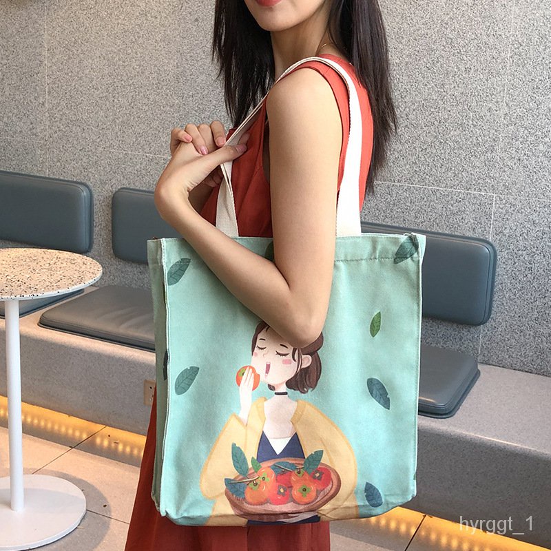 Factory Delivery Creative Canvas Bag One Shoulder Cotton Bag