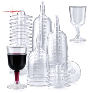 1 White Outdoor Camping Red Wine Glass Anti-fall Plastic Goblet