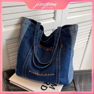 Luxury Designer Jeans Bag Vintage Houndstooth Pattern Women 's Shoulder Bag  Flap Zipper Denim Handbag Underarm Bag Shopper Tote - AliExpress