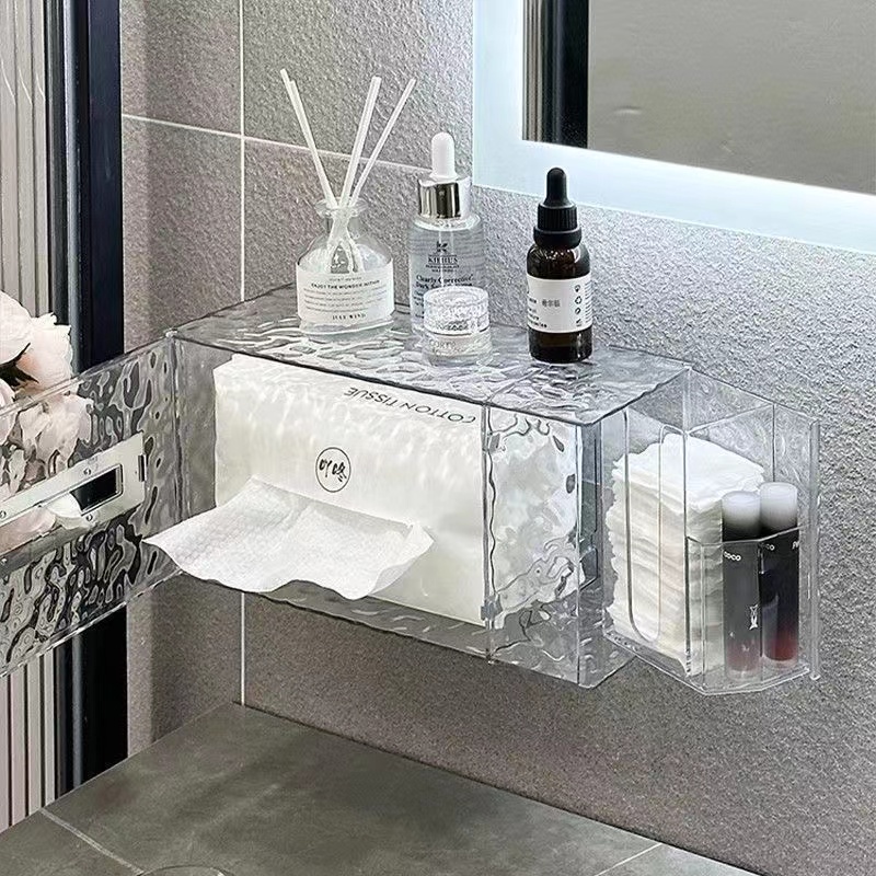 Face towel storage box Glacier Pattern Multifunctional Tissue Box ...