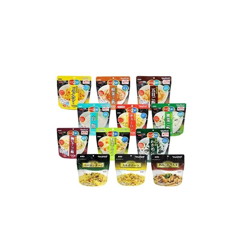 [Direct from Japan]Stockpile: Alpha rice, emergency food, 9 kinds of ...