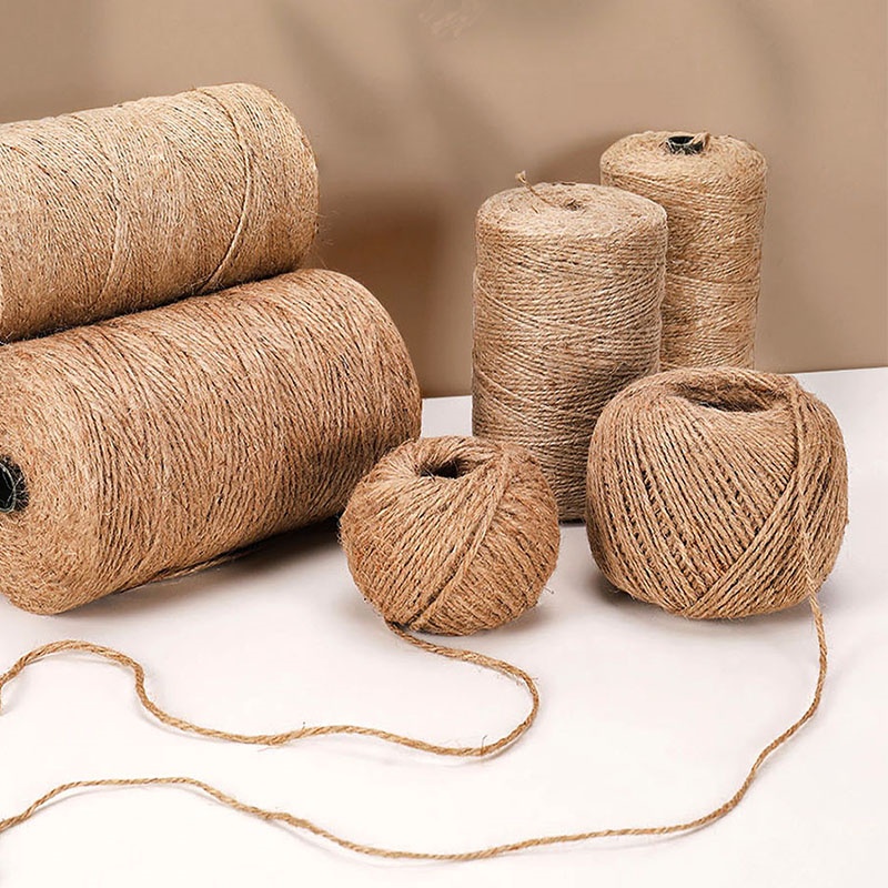 Natural Jute Twine String Rope for Craft & Decoration 2mm Thick