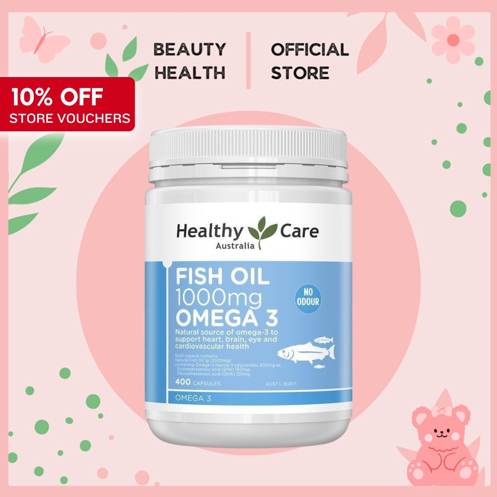 Healthy Care Fish Oil 1000mg Omega 3 [General wellbeing / Brain Health ...