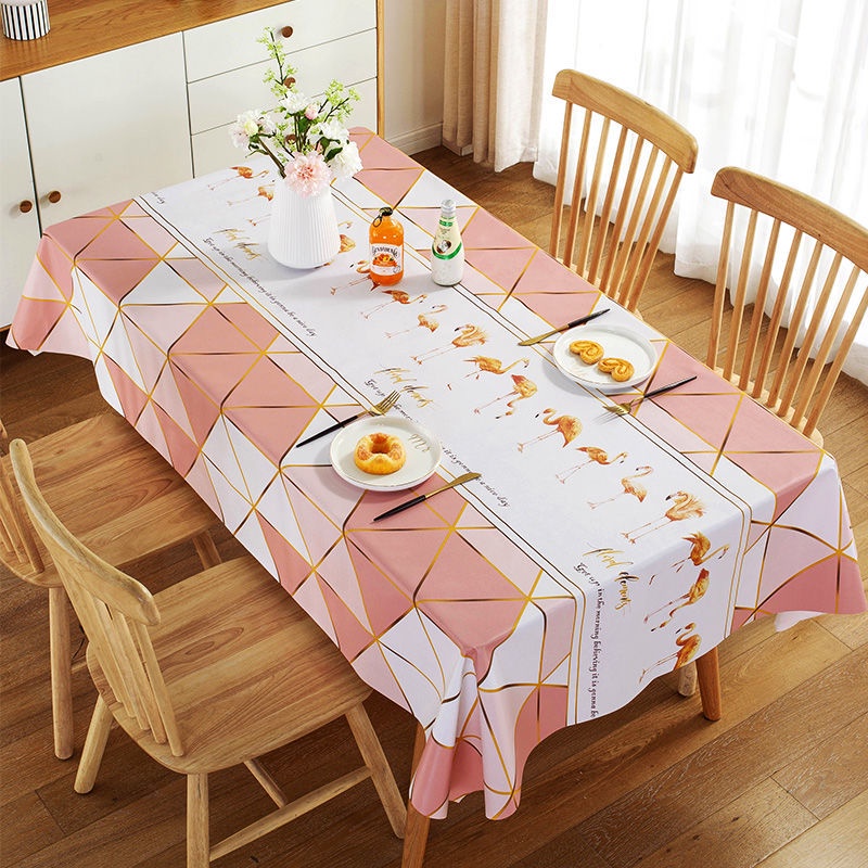 PVC table cloth waterproof oilproof and anti-scald table cloth ...