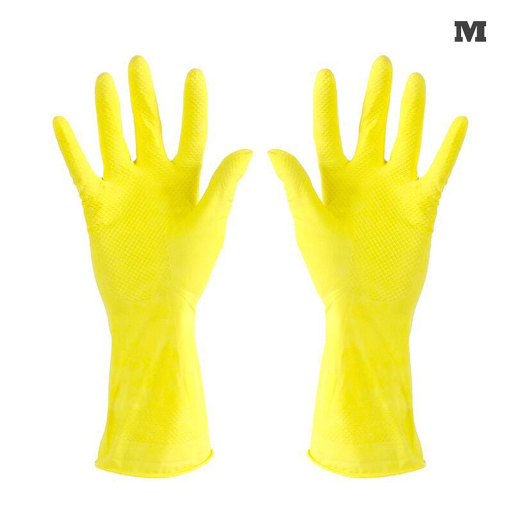 Long Rubber Warm Gloves Kitchen Dish Washing Cleaning Tool Hand Gloves