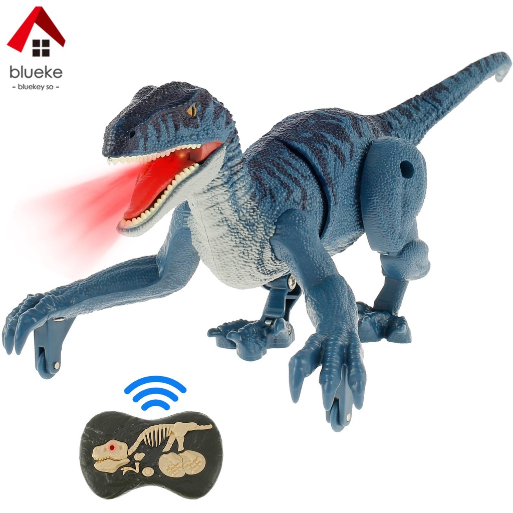 Remote Control Dinosaur Toys 2.4Ghz RC Realistic Velociraptor Toys USB ...