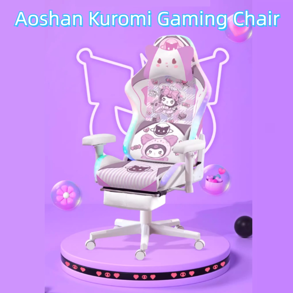 Aoshan Sanrio Kuromi Cartoon Gaming Chair Game Chair Girl Cute Anchor ...