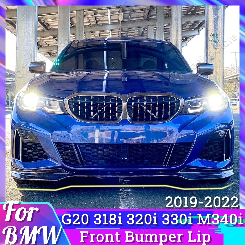 For BMW 3 Series G20 M Pack Front Bumper Splitter Lip Spoiler Diffuser ...
