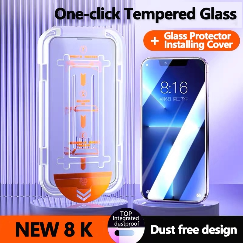 【SG Stock】One-click installation Tempered Glass Screen Protector Full ...