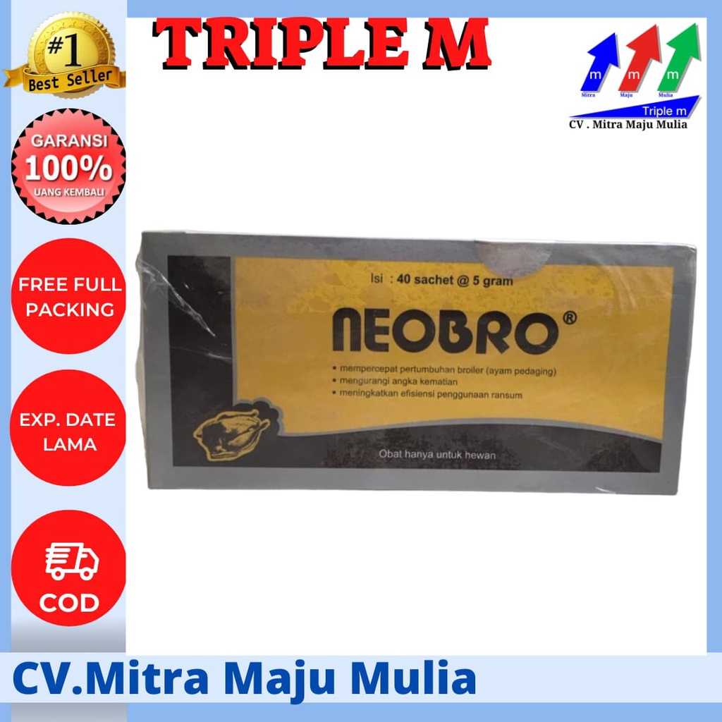 Neobro 1 Box Contains 40 Sachets @ 5 Grams Of Broiler Growth Appetite ...
