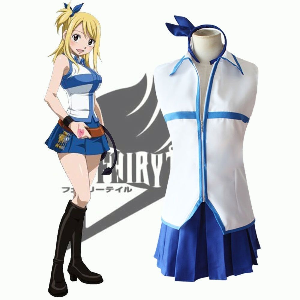 FAIRY TAIL Lucy Heartfilia cosplay costumes 妖精的尾巴cos服 露西cos Lucy ...