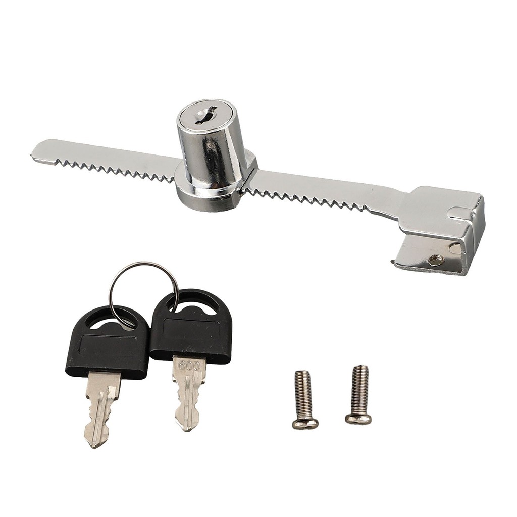 ⭐QUMM⭐Zinc Alloy Glass Sliding Door Lock With Key Sliding Showcase ...