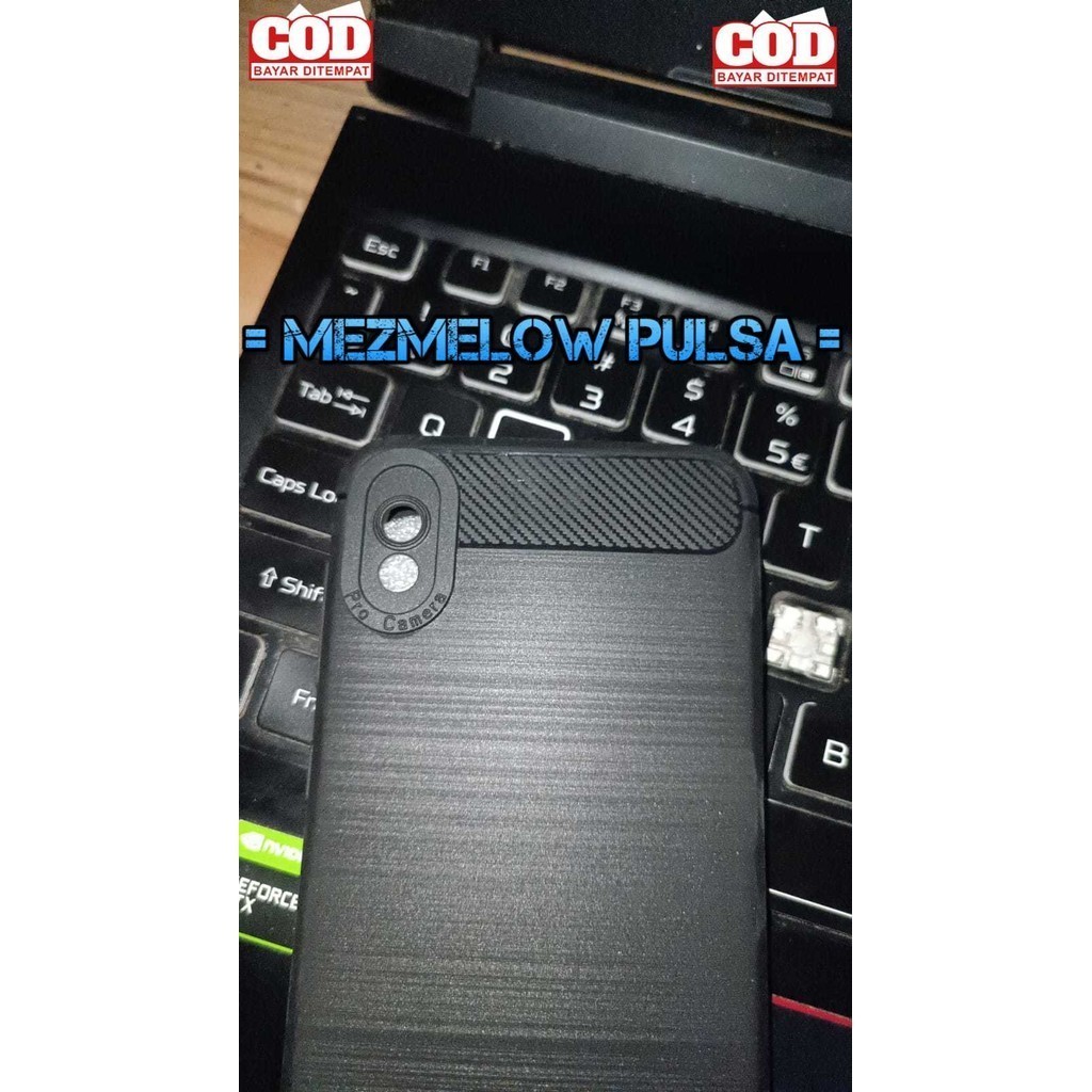 TPU Fiber Carbon Casing Caseng Softcase Soft Case SAMSUNG M10 / SAMSUNG A10