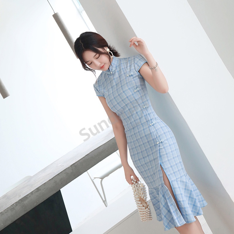 Marine Petal Cheongsam