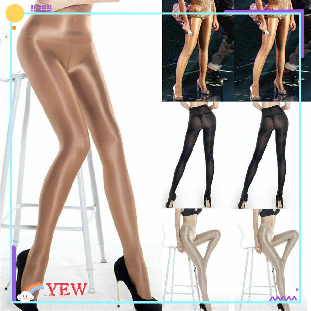 YEW Hot Oil Glossy Long Shiny Sheer Tights Pantyhose Stocking Women Open  Crotch Sexy Seamless Garter Socks/Multicolor | Shopee Singapore