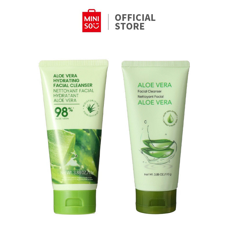 MINISO Aloe Vera Series Hydrating / Purifying Facial Cleanser | Shopee ...