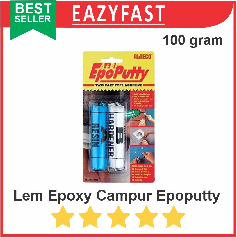 Epoxy Glue Mixed Alteco EpoPutty Epo Putty Putty Iron Patch 100g ...