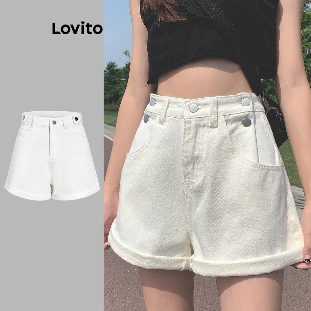 White sale casual shorts