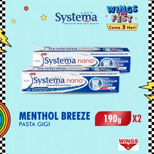 Systema Pasta Gigi Menthol Breeze Tube 190 gr x2 - Gambar 2