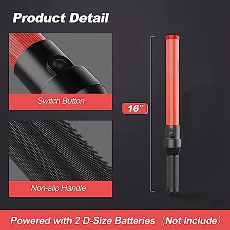 Traffic Batons, LED Traffic Control Stick,Safety Light Batons, Signal ...
