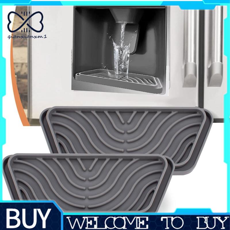 2Pcs Refrigerator Drip Catcher Tray Mini Fridge Drip Tray Protects Ice