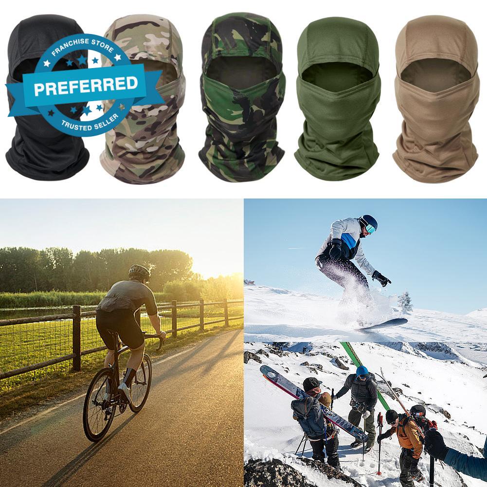 Camouflage Balaclava For Outdoor Fishing And Hunting Hooded Face