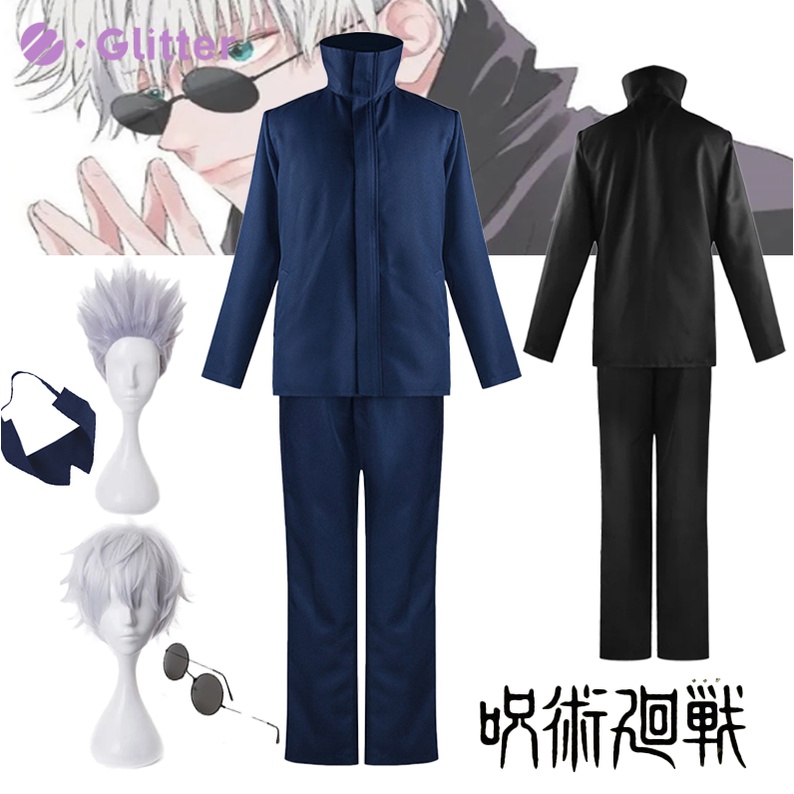 Anime Jujutsu Kaisen Gojo Satoru Cosplay Costume Ninja Uniform for
