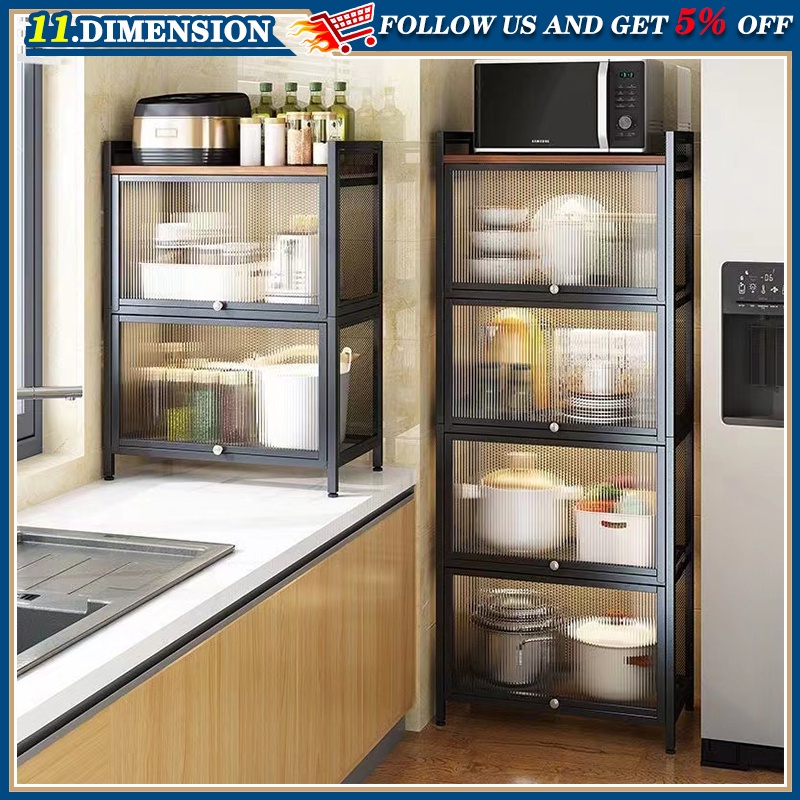 Metal Kitchen Dining Sideboard with Flip Door Home