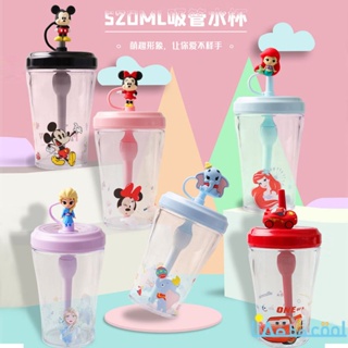 520Ml Disney Anime Frozen Water Bottles Cute Cartoon Mickey Minnie