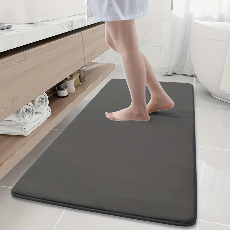 40x120cm Large Size Bathroom Non-slip Floor Mat, Non-slip Absorbent Bathroom Rug, Long Strip ...