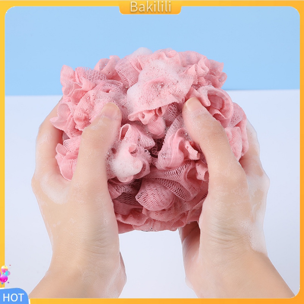 {Bakilili} Shower Sponge Exfoliating Scrub Rich Foam PE Gentle Washing