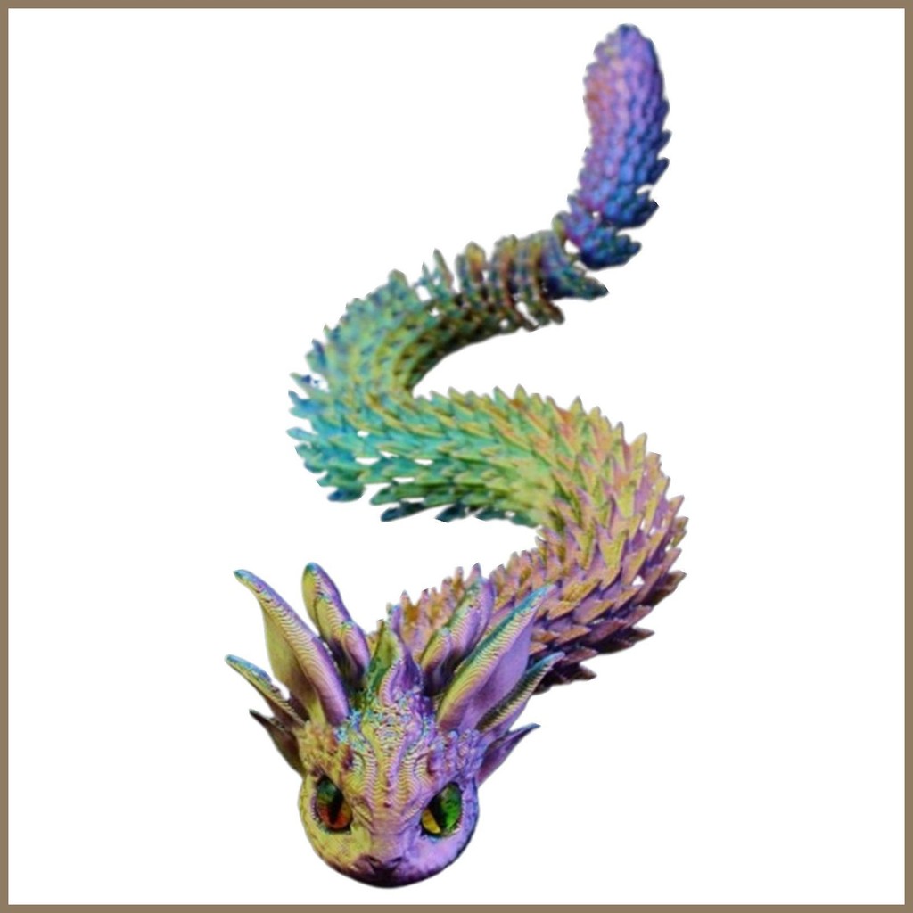 3D Printed Snake Fidget Toy Realistic Flexible Joints Snake Toy Desk ...